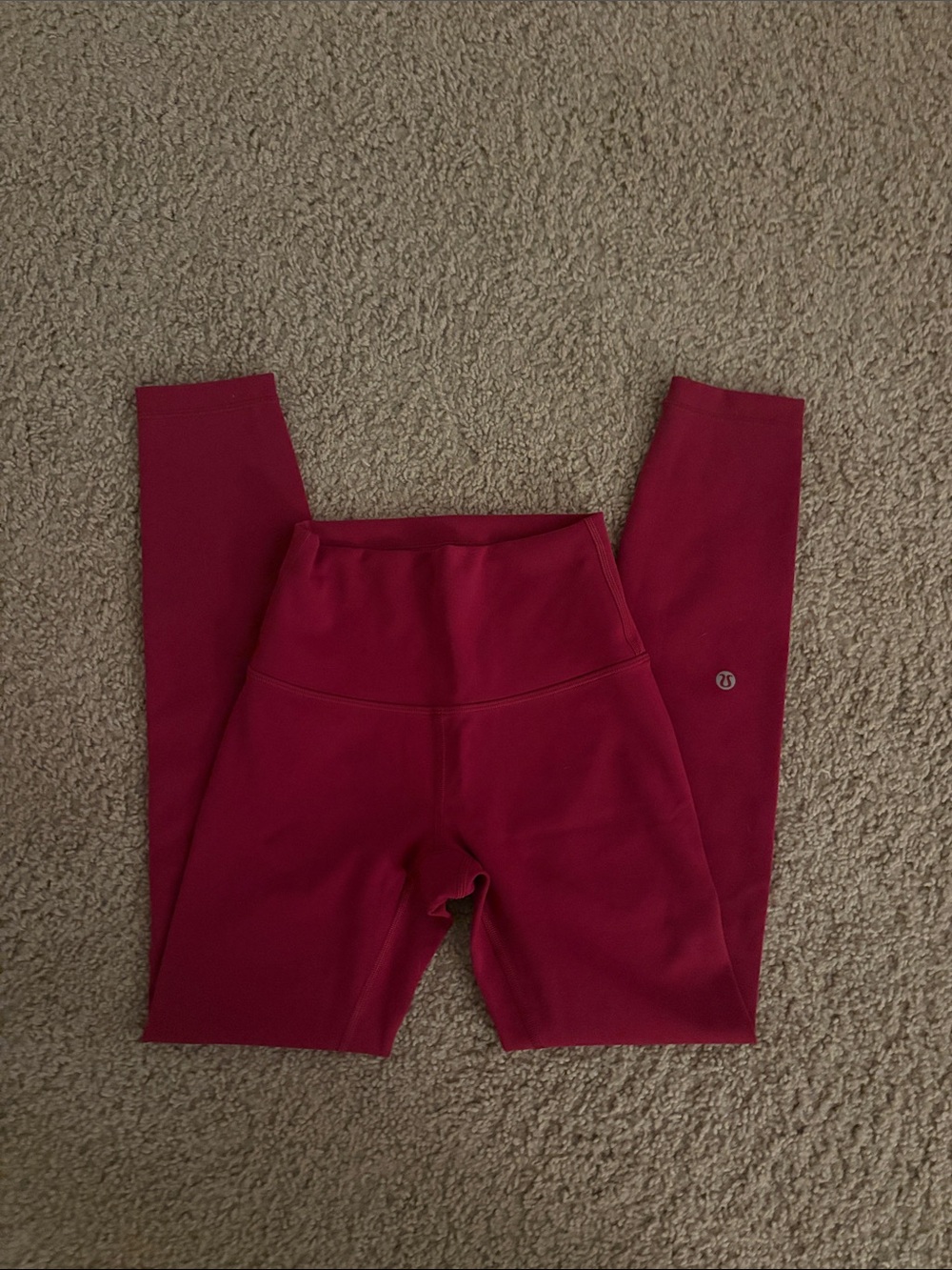 Lululemon High-Waist Magenta Leggings